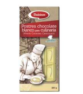 TABLETE CHOCOLATE BRANCO CULINÁRIA DULCINEA 200GR