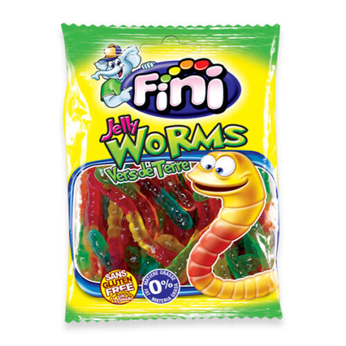 GOMAS FINI JELLY WORMS 100GR