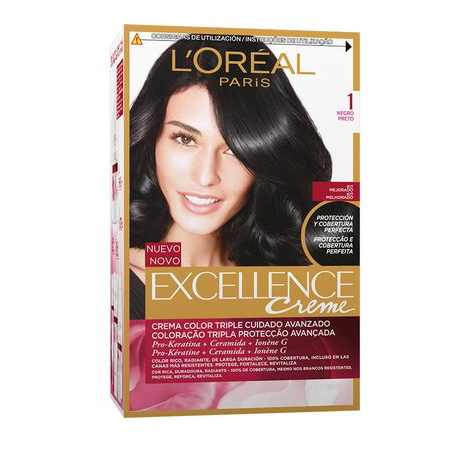 COLORAÇÃO EXCELLENCE CREME N.º 1 PRETO L'OREAL