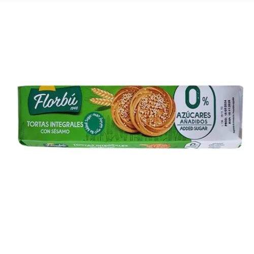 BOL TORTA INTEGRAL SESAMO 0%AÇUCARES FLORBU 145G