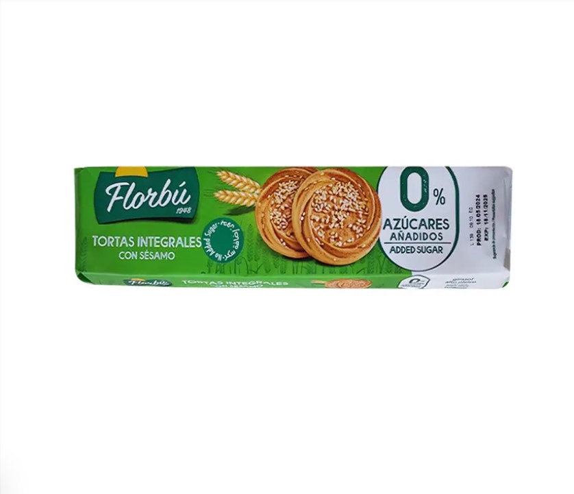 BOL TORTA INTEGRAL SESAMO 0%AÇUCARES FLORBU 145G