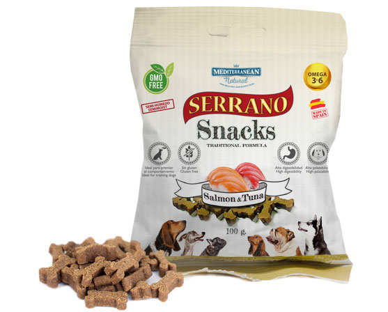 SNACK CÃO SALMÃO E ATUM SERRANO 85GR