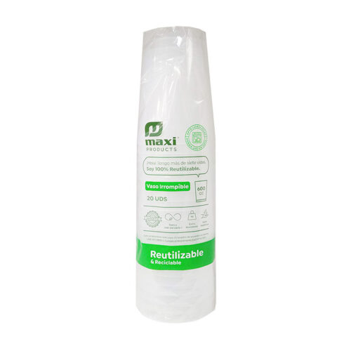 COPO MAXI TRANSPARENTE 600CC 5218 20UNI