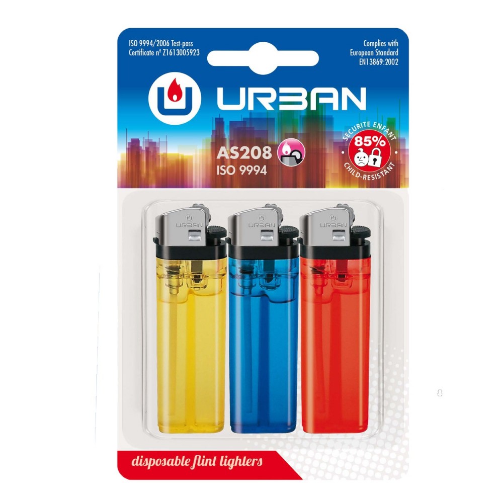 ISQUEIRO URBAN PACK 3 36210