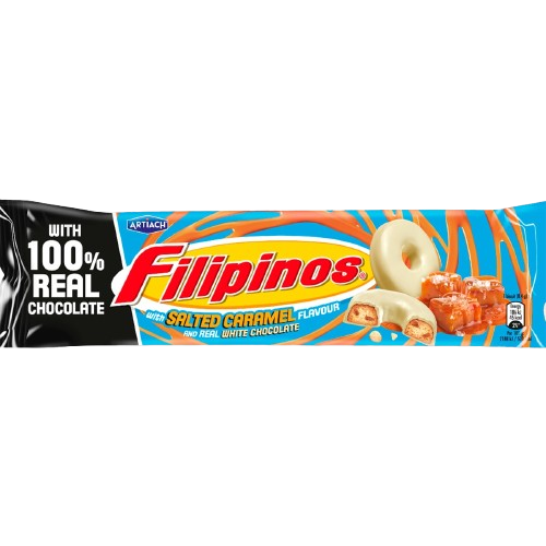 BOLACHAS FILIPINOS CHOCOLATE BRANCO E CARAMELO SALGADO 128GR