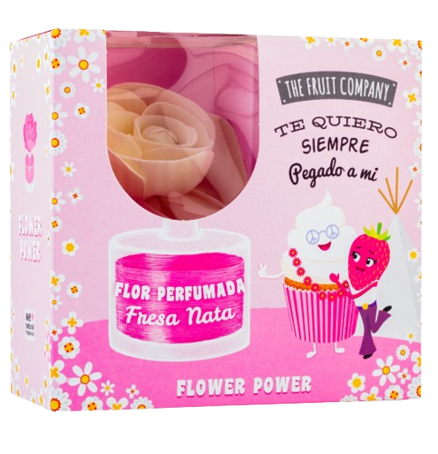 AMBIENTADOR FLOR PERFUMADA MORANGO & CHANTILLY THE FRUIT COMPANY 50ML