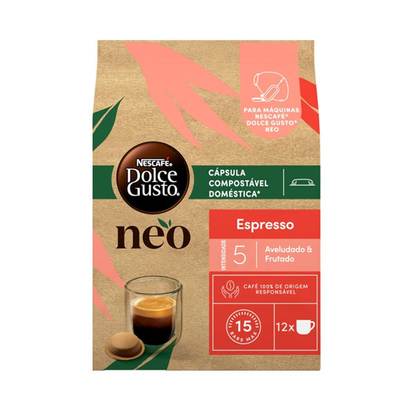 CAFÉ ESPRESSO DOLCE GUSTO NEO 12 CÁPSULAS