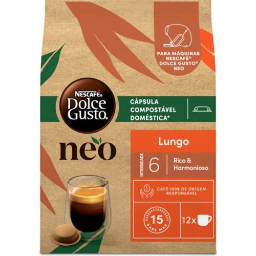CAFÉ LUNGO DOLCE GUSTO NEO 12 CÁPSULAS