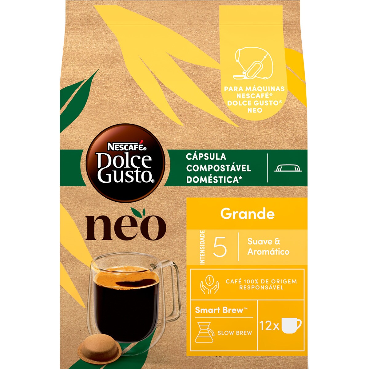 CAFÉ GRANDE DOLCE GUSTO NEO 12 CÁPSULAS