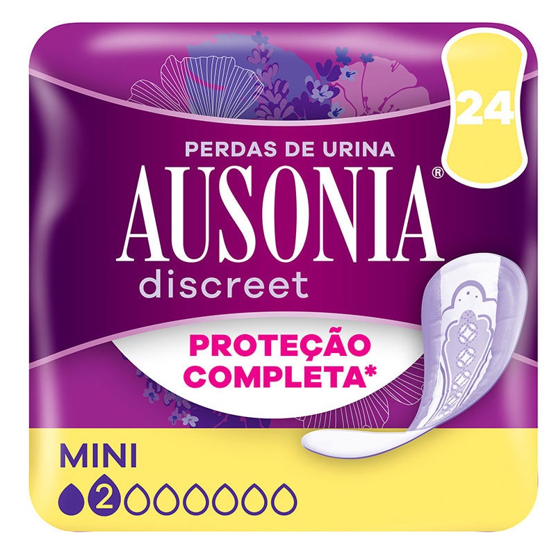 PENSO INCONTINÊNCIA MINI AUSONIA DISCREET 24UN