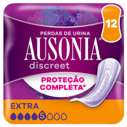 PENSOS P/ INCONTINÊNCIA EXTRA AUSONIA DISCREET 12UN