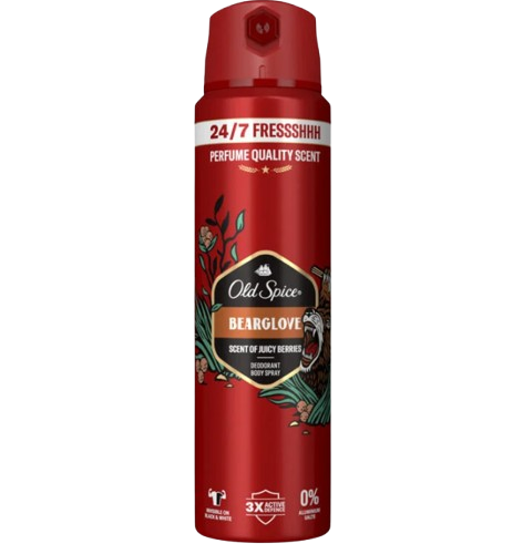 DESODORIZANTE SPRAY BEARGLOVE OLD SPICE 150ML