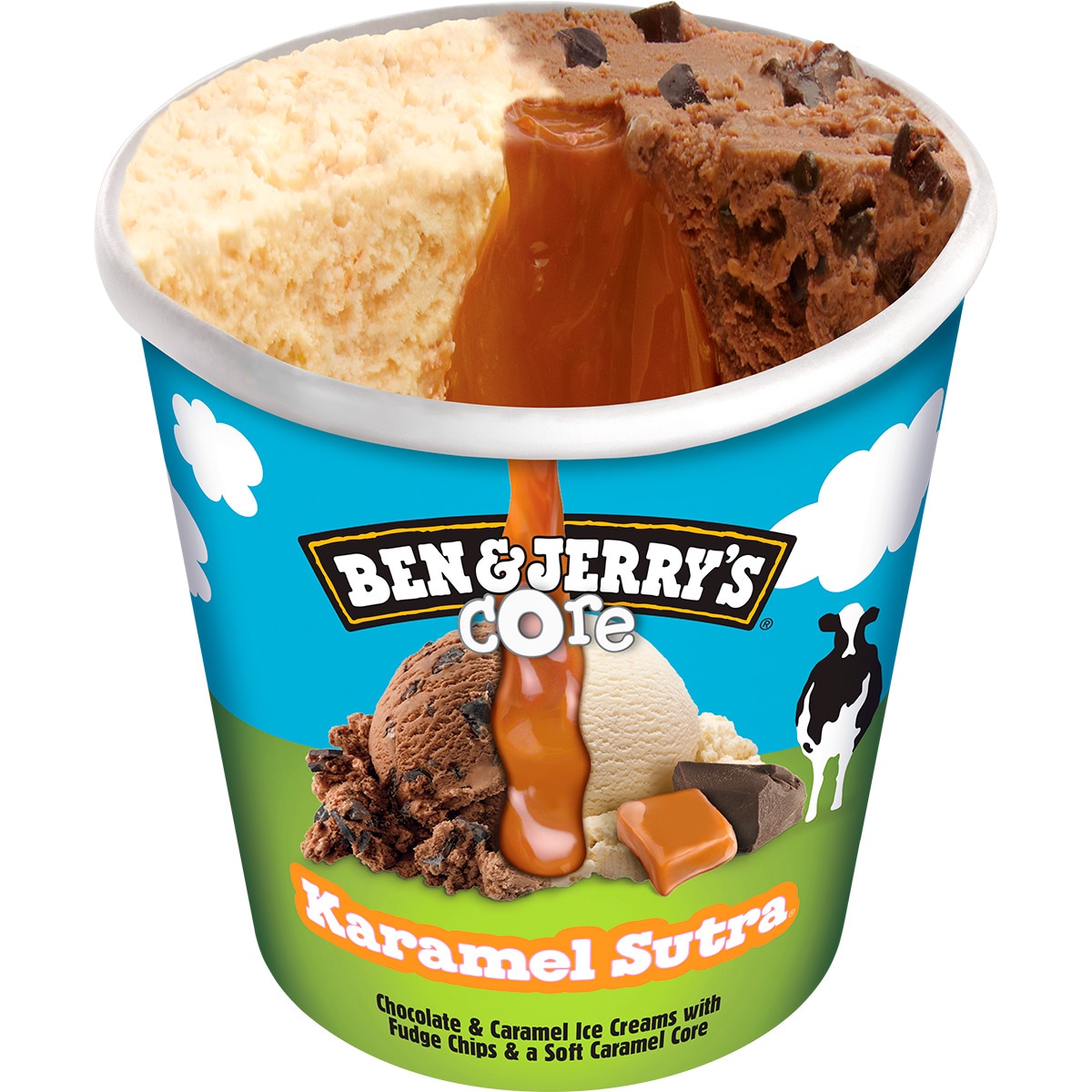 GELADO BEN & JERRY'S KARAMEL SUTRA 465ML