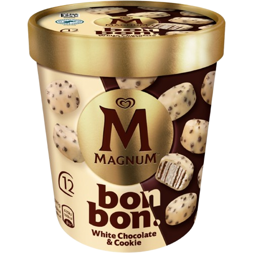GELADO BOMBON CHOCOLATE BRANCO E COOKIES MAGNUM 204ML - Image 2