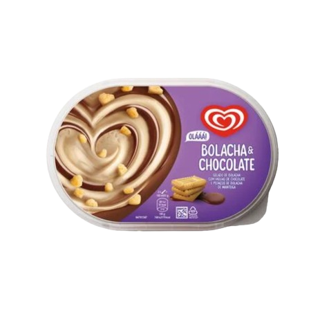 GELADO BOLACHA E CHOCOLATE OLÁ 900ML