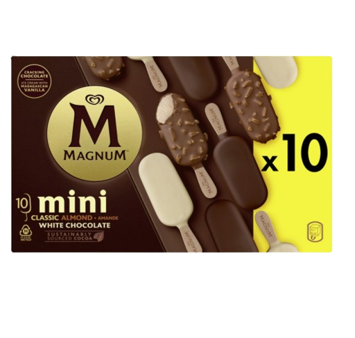 GELADO MINI 3 CHOCOLATES SUPER PRICE MAGNUM 10X55ML