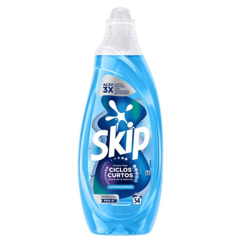 DETERGENTE LÍQUIDO P/ MÁQUINA ROUPA CICLO CURTO ANTIODOR SKIP 54D