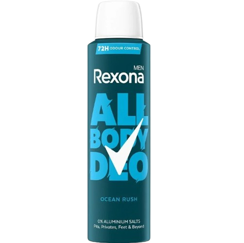 DESODORIZANTE SPRAY ALL BODY OCEAN RUSH REXONA MEN 150ML