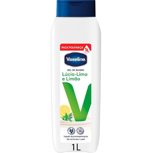 GEL BANHO LÚCIA-LIMA VASELINE 1L