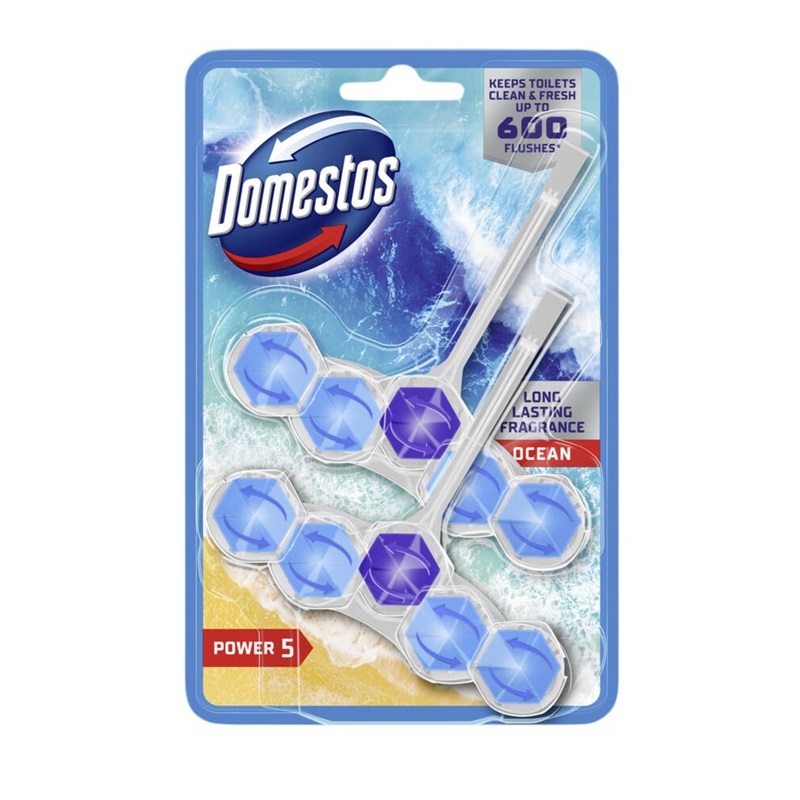 BLOCO SANITÁRIO DOMESTOS POWER 5 OCEAN 2X55GR