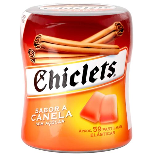 PASTILHA CANELA CHICLETS BOTTLE 82,6GR
