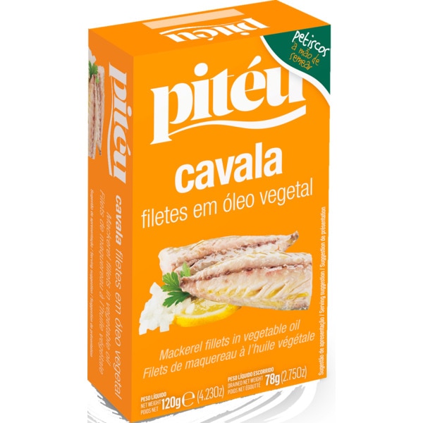 FILETE DE CAVALA EM ÓLEO PITÉU 120GR