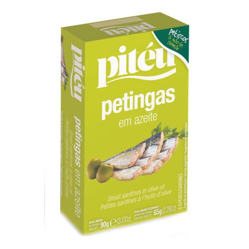 PETINGAS EM AZEITE PITÉU 90GR