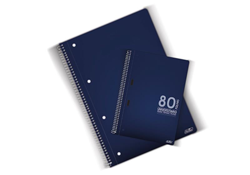 CADERNO ESPIRAL B5 UNVERSITÁRIO 80FLS XADREZ