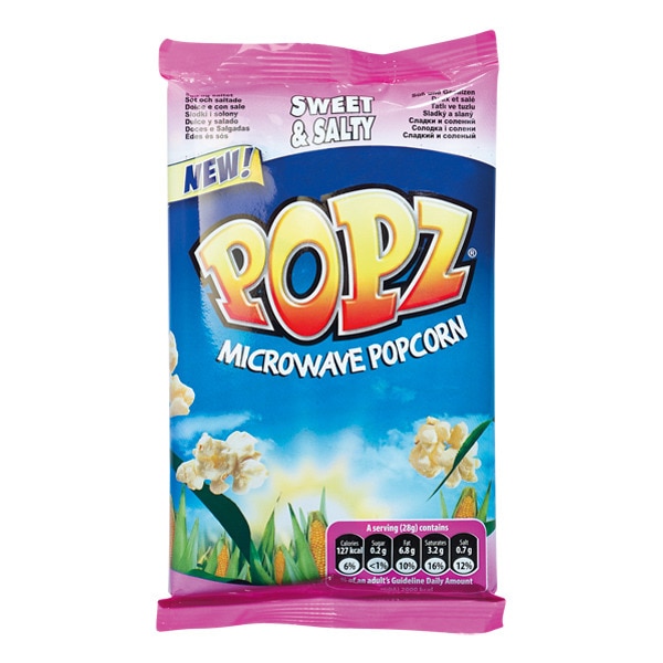PIPOCAS DOCE SALGADA MICROONDAS POPZ 85GR