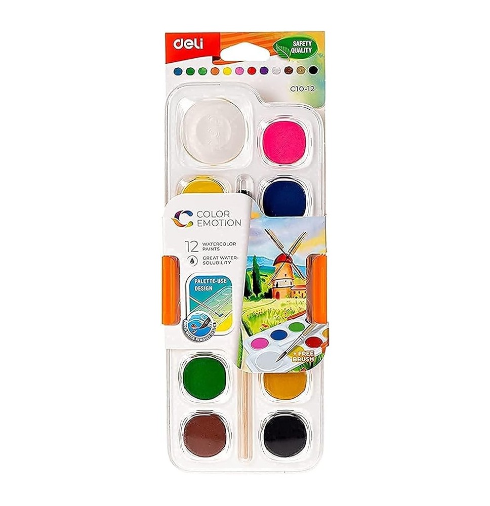 AQUARELA DELI COLOR EMOTION C10-12 12UN
