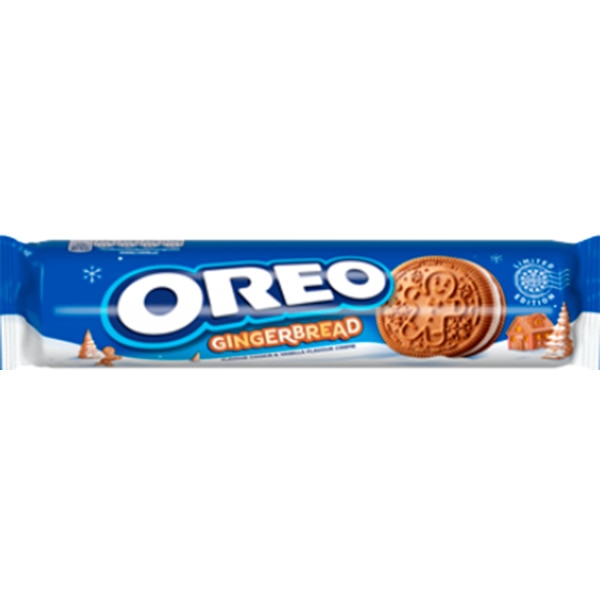 BOLACHA GINGERBREAD TUBO OREO 154GR