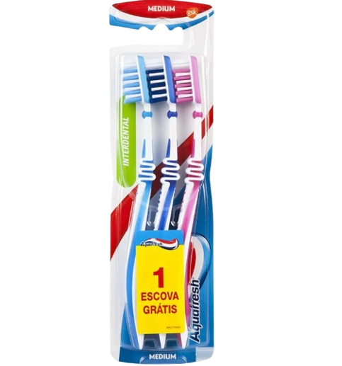 ESCOVA DENTES INTERDENTAL AQUAFRESH 2+1