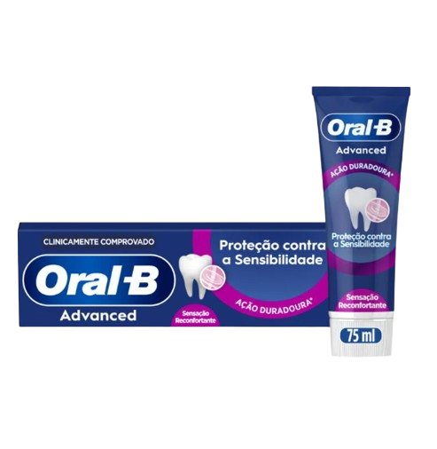 PASTA DENTES ORAL B ADVANCED GENGIVAS SENSIBILIDADE 75ML