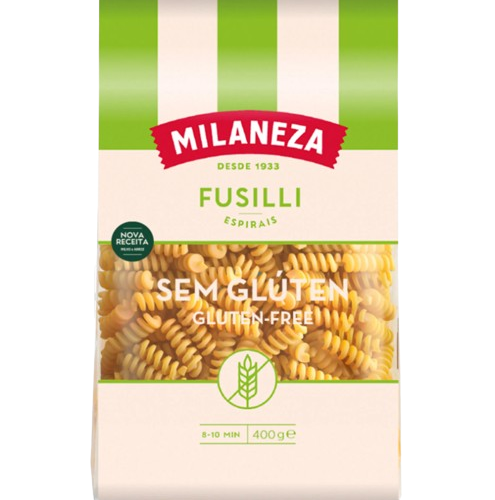 MASSA ESPIRAIS S/GLUTEN MILANEZA 500G