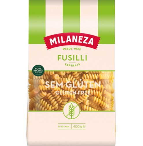 MASSA ESPIRAIS S/GLUTEN MILANEZA 500G
