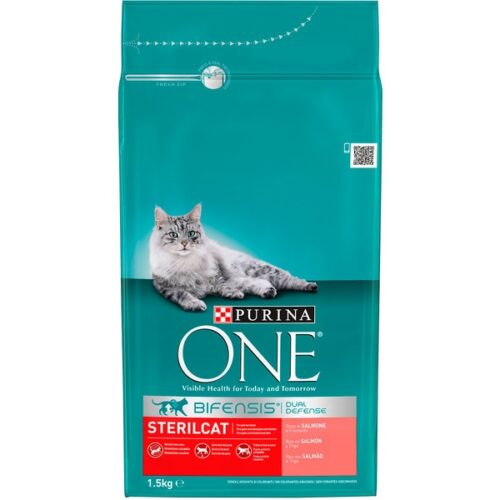 ALIMENTO SECO P/ GATO ADULTO PURINA ONE SALMÃO 1,5KG