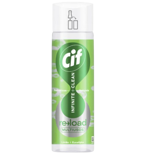 DETERGENTE MULTIUSOS CIF INFINITE EUCALIPTO LIMÃO RECARGA 280ML