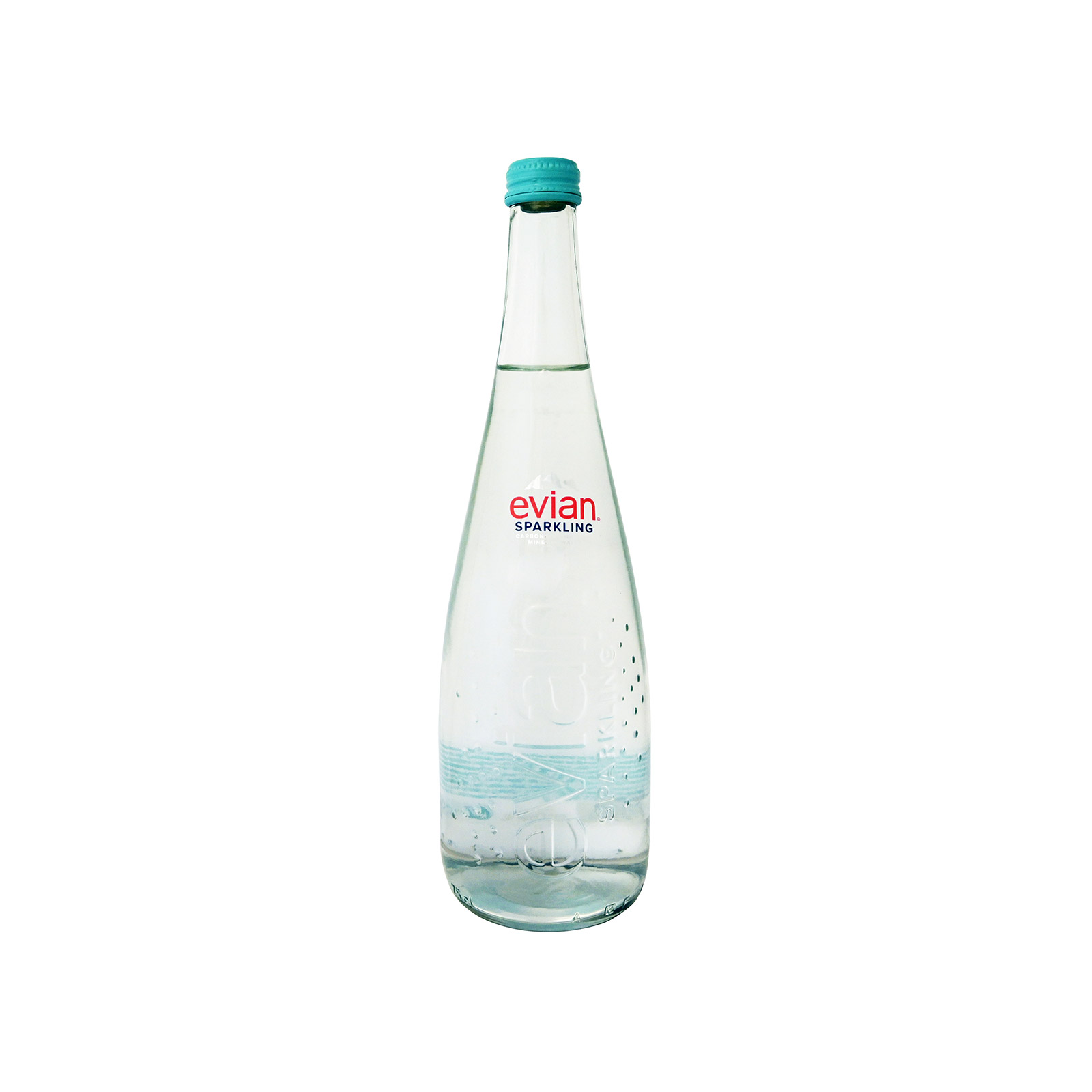 ÁGUA COM GÁS EVIAN 75CL