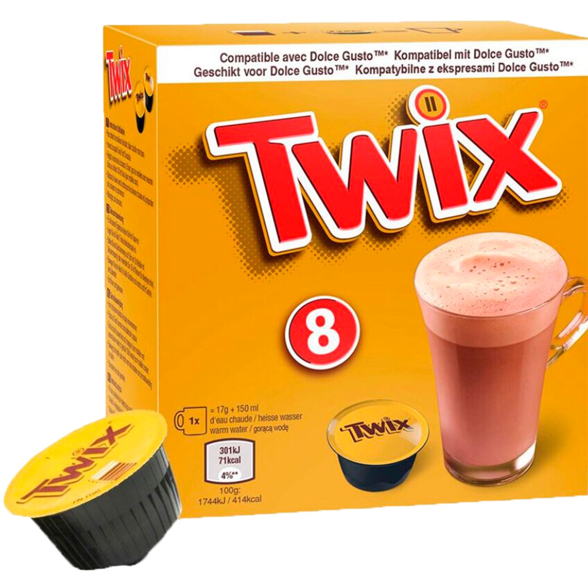 ACHOCOLATADO TWIX 8 CAPS