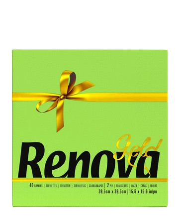 GUARDANAPO RENOVA GOLD VERDE F/D 39X39 40UN - Image 2