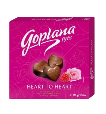 BOMBOM HEART FRAMBOESA GOPLANA 106GR