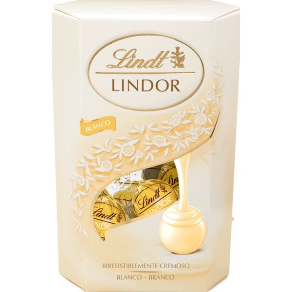 BOMBOM CHOCOLATE LINDOR BRANCO 200GR