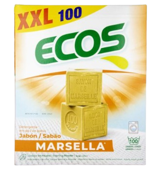 DETERGENTE PÓ P/ ROUPA MARSELLA ECOS 100 DOSES