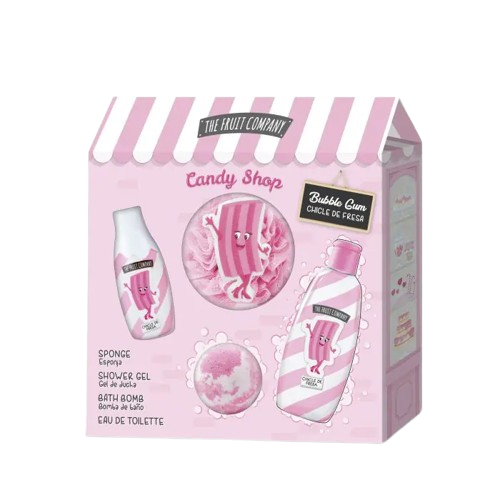 CONJUNTO COFFRET BANHO CANDY GOMA MORANGO THE FRUIT COMPANY