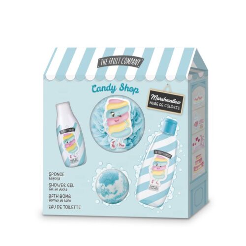 CONJUNTO COFFRET BANHO CANDY NUVENS COLORIDAS THE FRUIT COMPANY