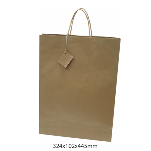 SACO DE PAPEL P/ PRENDA KRAFT 324X102X445MM MP-17