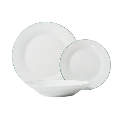 SERVIÇO PS253742-BISTRO-VERDE JANTAR 18PCS