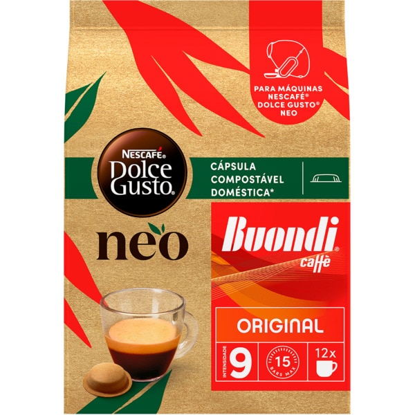 CAFÉ BUONDI DOLCE GUSTO NEO 12 CÁPSULAS
