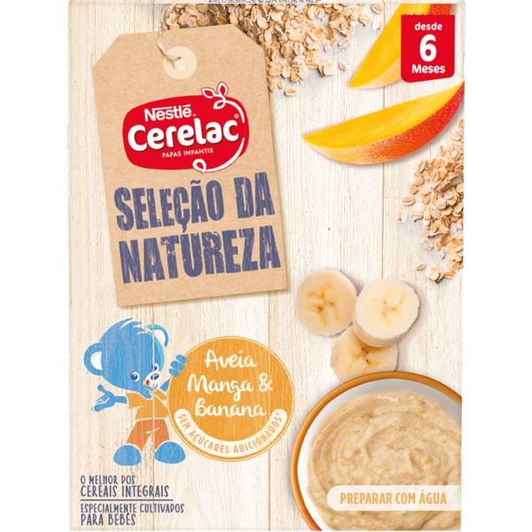 FARINHA LÁCTEA CERELAC NTEGRAL AVEIA, MANGA E BANANA 240GR