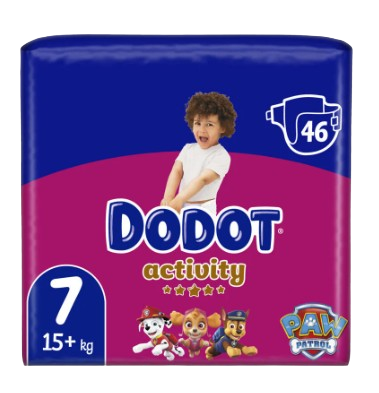 FRALDA DODOT ACTIVITY T7 +15KG 46UN